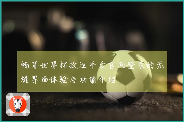 畅享世界杯投注平台官网登录的无缝界面体验与功能介绍